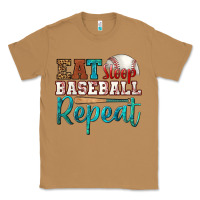 Toasted Coconut eat sleep baseball repeat Classic Tee - HRA Design Shop