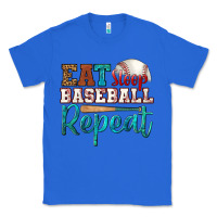 True Royal eat sleep baseball repeat Classic Tee - HRA Design Shop