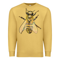 Antique Gold Bee Premium Sweatshirt - LillyAllenDesigns