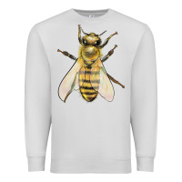 Dove Grey Bee Premium Sweatshirt - LillyAllenDesigns