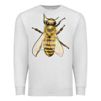 Oatmeal Heather Bee Premium Sweatshirt - LillyAllenDesigns