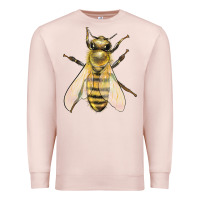 Pale Pink Bee Premium Sweatshirt - LillyAllenDesigns