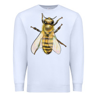 White Bee Premium Sweatshirt - LillyAllenDesigns