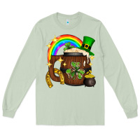 Matcha st. patricks day barrel beer Long Sleeve Tee - Neo Western