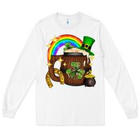White st. patricks day barrel beer Long Sleeve Tee - Neo Western