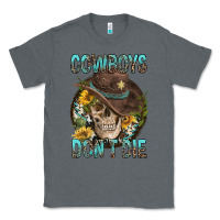 Charcoal Heather Cowboys Don't Die Classic Tee - FaDigitalArtStudio