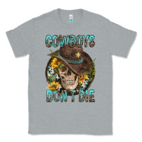 Heather Grey Cowboys Don't Die Classic Tee - FaDigitalArtStudio