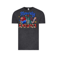 Vintage Black howdy america western Vintage Tee - texasbilliewilder