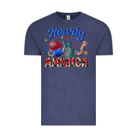 Vintage Denim howdy america western Vintage Tee - texasbilliewilder