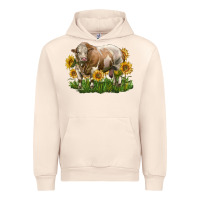 Sandshell simmental bull with sunflowers Urban Hoodie - LillyAllenDesigns