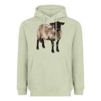 Matcha suffolk ewe Heavyweight Hoodie - BarkalooDesign