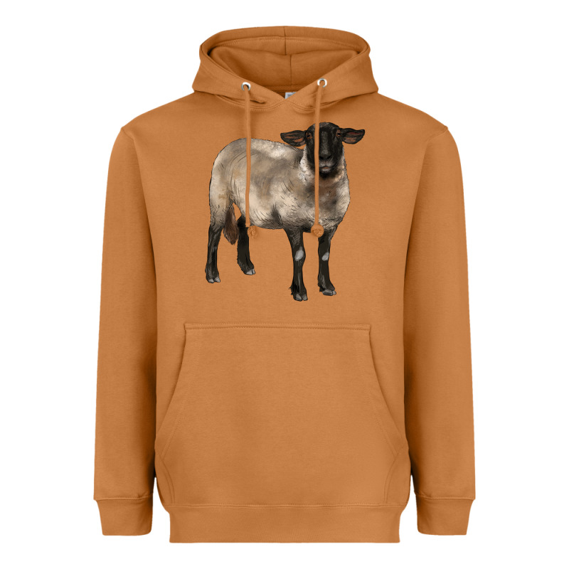 Suffolk Ewe Heavyweight Hoodie by BarkalooDesign | Teevron