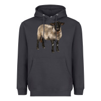 Smoke suffolk ewe Heavyweight Hoodie - BarkalooDesign