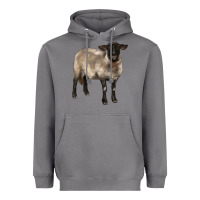 Storm suffolk ewe Heavyweight Hoodie - BarkalooDesign