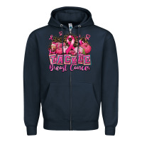 Navy tackle breast cancer with pumpkin Zipper Hoodie - AdoDesignShop