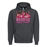 Smoke tackle breast cancer with pumpkin Zipper Hoodie - AdoDesignShop