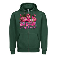 Sports Green tackle breast cancer with pumpkin Zipper Hoodie - AdoDesignShop