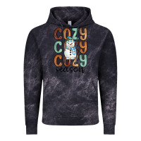 Cloud Black cozy season snowman Vintage Hoodie - MaliasSmallBusiness