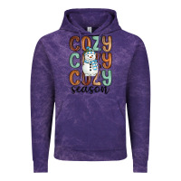 Cloud Purple cozy season snowman Vintage Hoodie - MaliasSmallBusiness