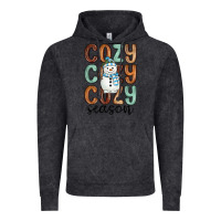 Vintage Black cozy season snowman Vintage Hoodie - MaliasSmallBusiness
