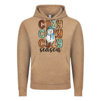 Vintage Coffee cozy season snowman Vintage Hoodie - MaliasSmallBusiness