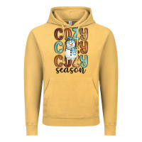 Vintage Mustard cozy season snowman Vintage Hoodie - MaliasSmallBusiness