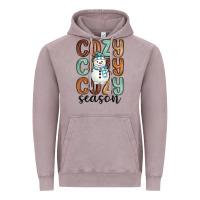 Vintage Zinc cozy season snowman Vintage Hoodie - MaliasSmallBusiness