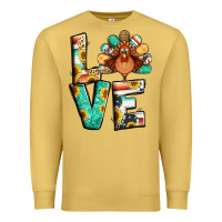Antique Gold love thanksgiving Premium Sweatshirt - Jasminsmagicworld