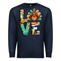 Navy love thanksgiving Premium Sweatshirt - Jasminsmagicworld