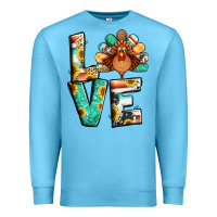Ocean Blue love thanksgiving Premium Sweatshirt - Jasminsmagicworld