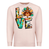 Pale Pink love thanksgiving Premium Sweatshirt - Jasminsmagicworld