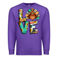 Purple love thanksgiving Premium Sweatshirt - Jasminsmagicworld