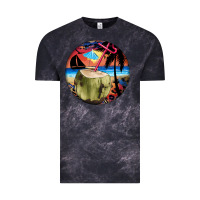 Cloud Black coconut drink colorful leopard Vintage Tee - BarkalooDesign