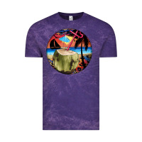 Cloud Purple coconut drink colorful leopard Vintage Tee - BarkalooDesign