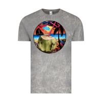 Cloud Rock coconut drink colorful leopard Vintage Tee - BarkalooDesign