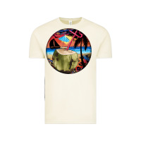 Vintage Arctic coconut drink colorful leopard Vintage Tee - BarkalooDesign