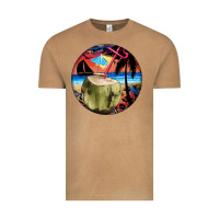 Vintage Camel coconut drink colorful leopard Vintage Tee - BarkalooDesign