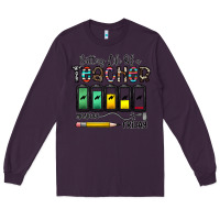 Plum battery life of a teacher monday friday Long Sleeve Tee - CowhideDigitalArt