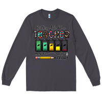 Smoke battery life of a teacher monday friday Long Sleeve Tee - CowhideDigitalArt