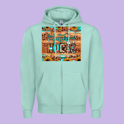 Future Nurse Zipper Hoodie Designed By Jahusdesignshop