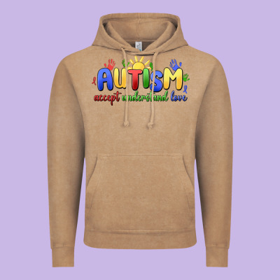 Vintage Hoodie autism accept understand love