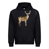 Foreset Green white tailed buck deer Urban Hoodie - LillyAllenDesigns