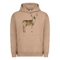 Pigment Burro white tailed buck deer Urban Hoodie - LillyAllenDesigns