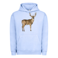 Pigment Grape Ice white tailed buck deer Urban Hoodie - LillyAllenDesigns