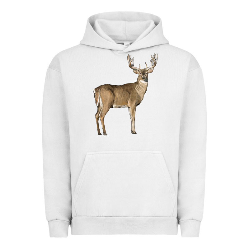 White Tailed Buck Deer Urban Hoodie by LillyAllenDesigns | Teevron