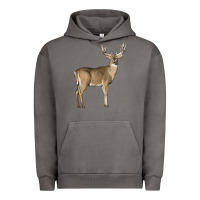 Pigment Tornado white tailed buck deer Urban Hoodie - LillyAllenDesigns