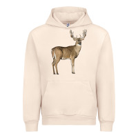 Sandshell white tailed buck deer Urban Hoodie - LillyAllenDesigns