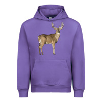 Tulip white tailed buck deer Urban Hoodie - LillyAllenDesigns