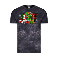 Cloud Black christmas joy elf Vintage Tee - Zillion Design Studio
