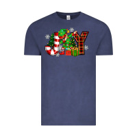 Vintage Denim christmas joy elf Vintage Tee - Zillion Design Studio
